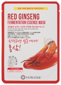 Антивозрастная тканевая маска на основе красного женьшеня / Noblesse Red Ginseng Fermentation Essence Mask